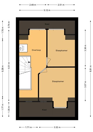 Floorplan - Polkampen 9, 3751 JC Bunschoten-Spakenburg
